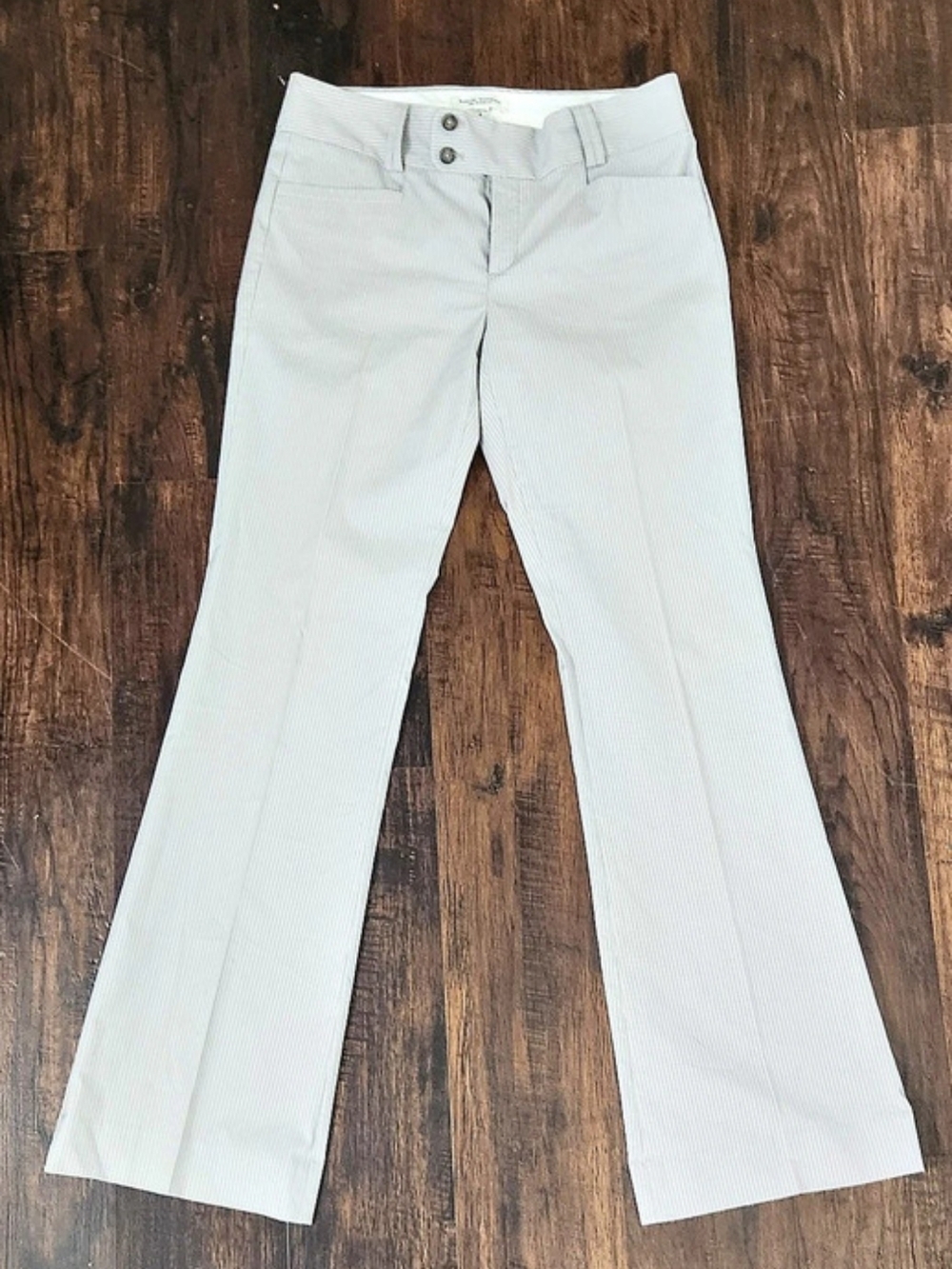 Banana Republic The Sloan Fit Pinstripe Pants Gray Size 8